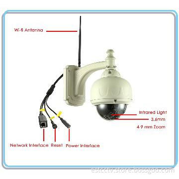 Cheap Zoom PTZ Waterproof IP Camera Outdoor, Wifi Web Cam